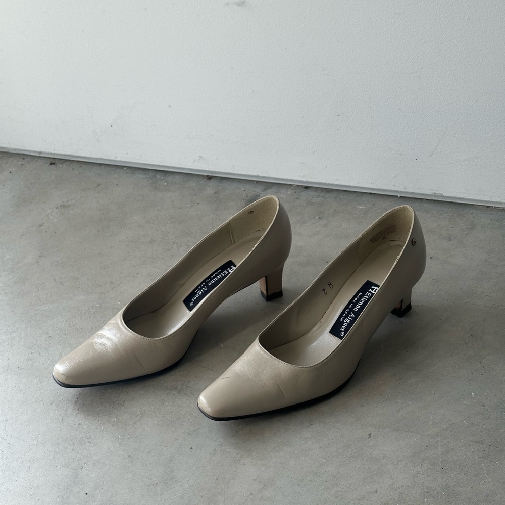 Etienne Aigner Classic Taupe Heels